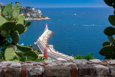 Nice. Stone lighthouse at the port entrance.