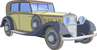 Klasik retro otomobil.