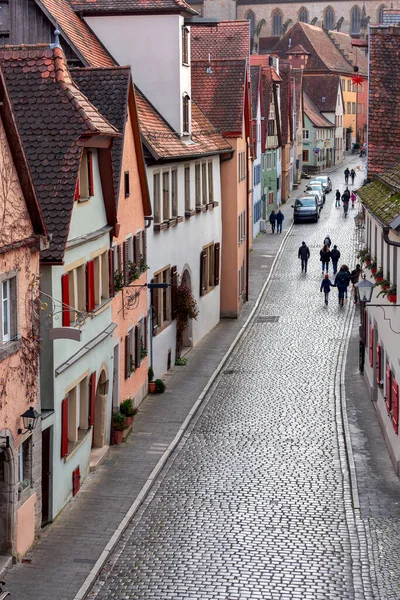 Rothenburg ob der Tauber. Gamla berömda medeltida stad. — Stockfoto