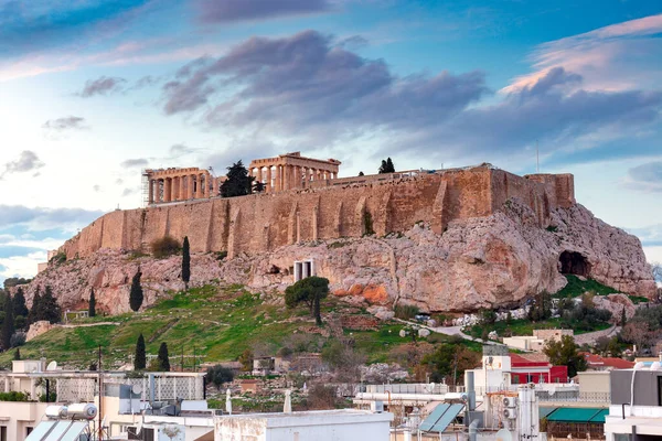 Atenas. O Partenon na Acrópole . — Fotografia de Stock