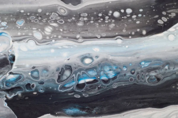 大理石纹海洋抽象背景。液态亚克力大理石模式 — 图库照片