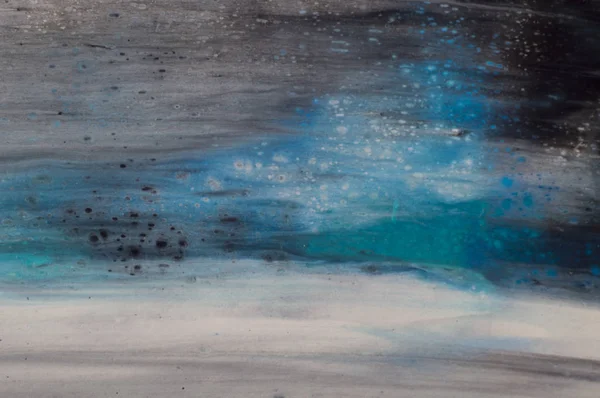 Marmóreo fundo abstrato marinho. Padrão de mármore acrílico líquido — Fotografia de Stock