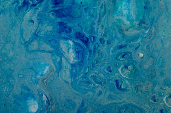 Marmóreo fundo abstrato marinho. Padrão de mármore acrílico líquido — Fotografia de Stock