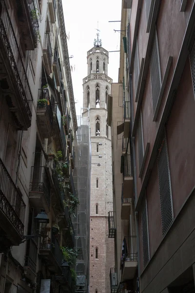 Santa Maria del Mar Barselona Gothic kesimlerde — Stok fotoğraf