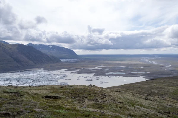 Skaftafellsjokull glacie één van de meest beautifull van IJsland — Stockfoto