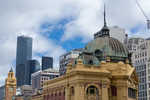 Estación de Flinders Street en Melbourne — Foto de Stock