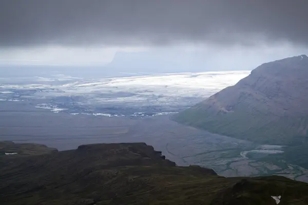 Skaftafellsjokull glacie uno dei più imprevedibili d'Islanda — Foto Stock