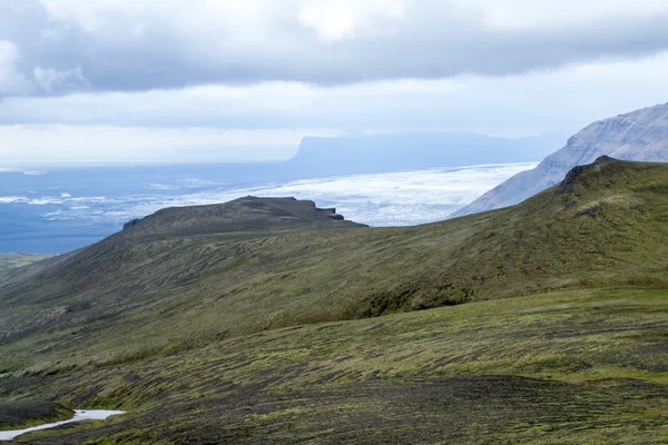 Skaftafellsjokull glacie, одним з найбільш impresive Ісландії — стокове фото