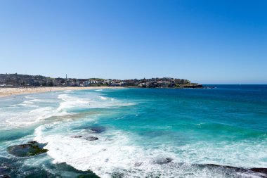 Famous Bondai beach in Sydney clipart