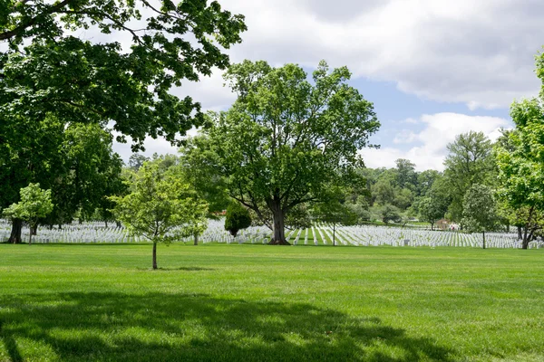 Grabsteine auf dem Nationalfriedhof von Arlington — Stockfoto