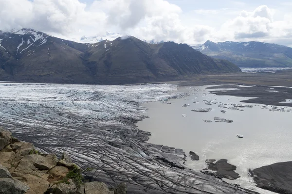 Skaftafellsjokull glacie l'un des plus impresive de l'Islande — Photo