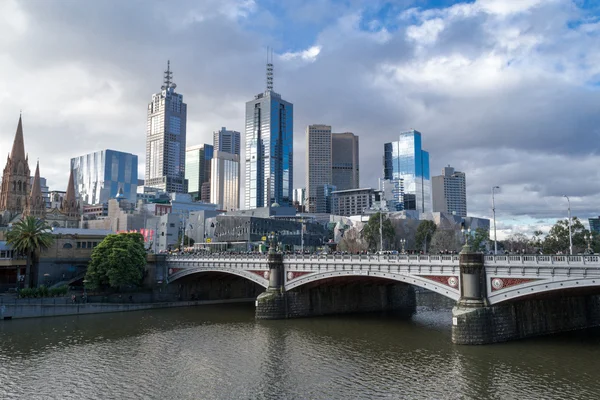 Junto al río Yarra en Melbourne — Foto de Stock