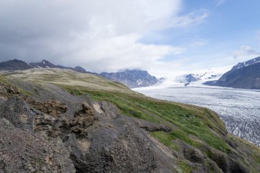 Skaftafellsjokull glacie İzlanda'nın en etkileyici biri