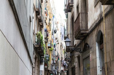 Barselona Gothic kesimlerde dar sokak