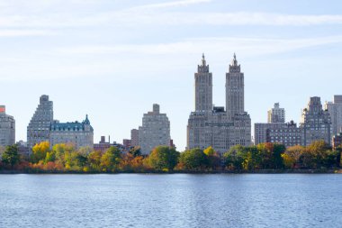 İkonik sayısı Central Park Reservoi tarafından Upper West Side