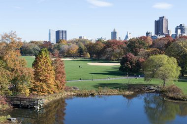 Central Park'ta Belvedere Kalesi resmi hava s içerir