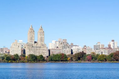 İkonik sayısı Central Park Reservoi tarafından Upper West Side