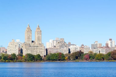 İkonik sayısı Central Park Reservoi tarafından Upper West Side