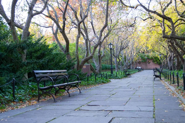 Jardín del Conservatorio es el único jardín formal en Central Park — Foto de Stock