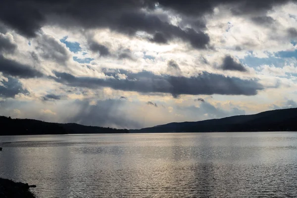 格林伍德湖的日落 (年) — 图库照片