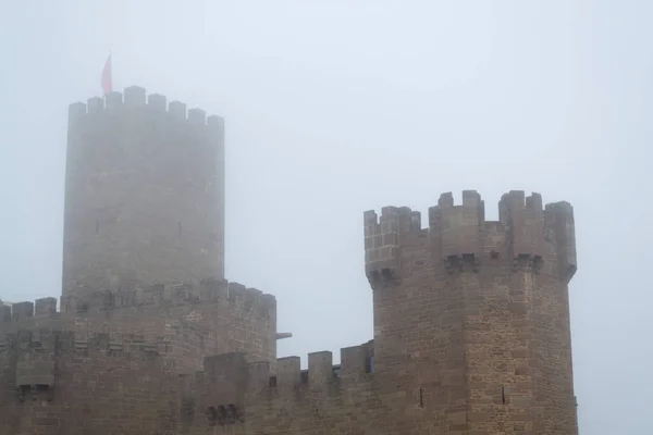 Замок Ксавьє на Туманний день (Іспанія) — стокове фото