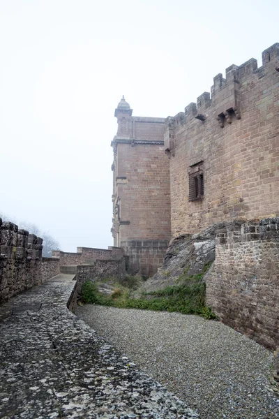 Château de Xavier par une journée brumeuse (Espagne ) — Photo