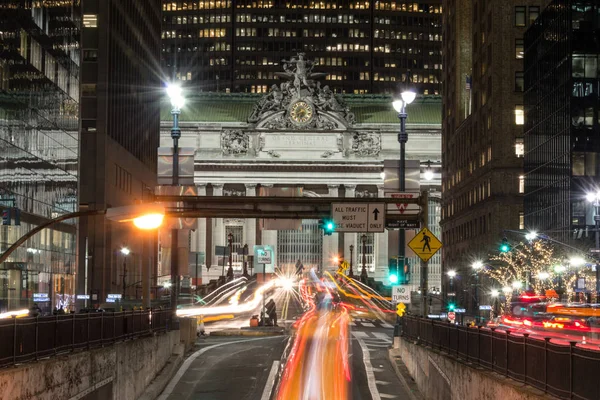 Grand Central Terminali cephe Park Avenue — Stok fotoğraf