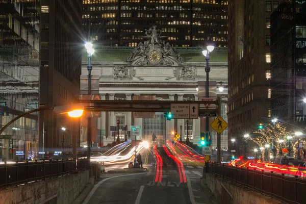 Grand Central Terminal facade from Park Avenue — Stock Photo, Image