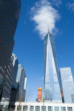 Bir Dünya Ticaret Merkezi NYC finansal bölge