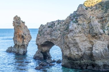 Uçurum ve kaya oluşumları, Ponta da Piedade (Lagos, Portekiz)