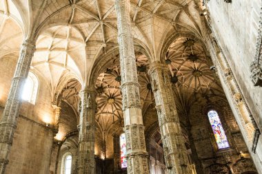 Jeronimos Manastırı içinde (Lizbon, Portekiz)