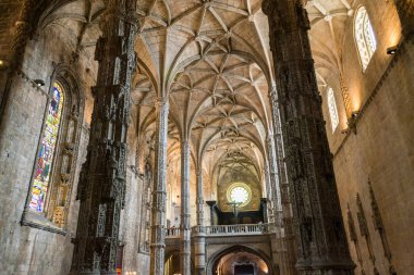 Jeronimos Manastırı içinde (Lizbon, Portekiz)