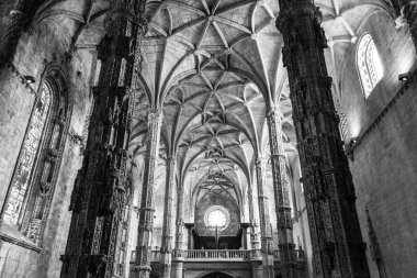 Jeronimos Manastırı içinde (Lizbon, Portekiz)