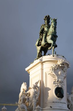 Lizbon 'da Kral Joao Binicilik Heykeli (Portekiz)