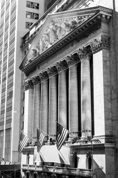Здание Нью-Йоркской фондовой биржи — стоковое фото