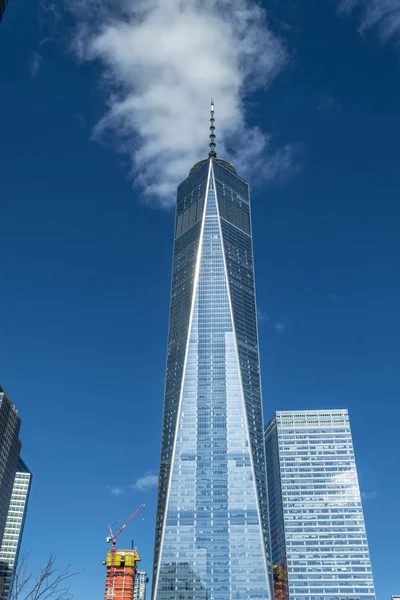 One World Trade Center w finansowej dzielnicy Nyc — Zdjęcie stockowe
