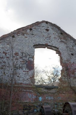 Mount Beacon Eğimli Demiryolu terk edilmiş makine dairesi