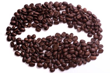 Kahve çekirdeği şekilli kahve çekirdekleri. 