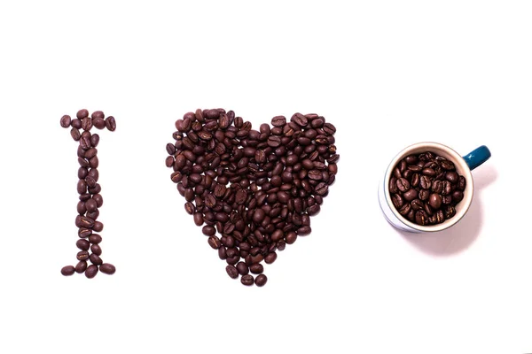 コーヒー標識を愛します。 — ストック写真