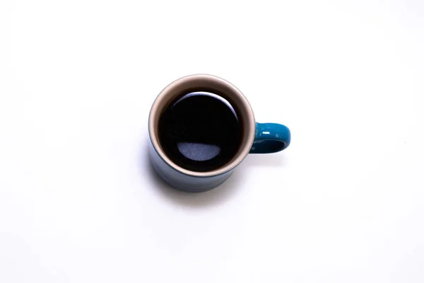 Tazza blu di caffè — Foto Stock