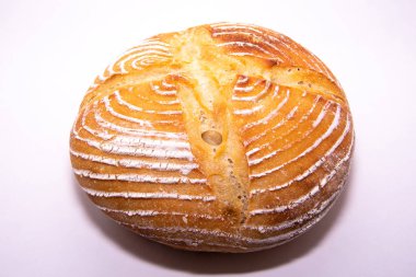 Sourdough on a white background