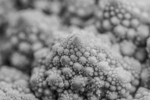 Detalle de un brócoli romanesco — Foto de Stock