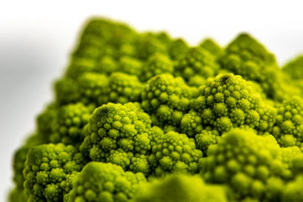 Detalle de un brócoli romanesco — Foto de Stock