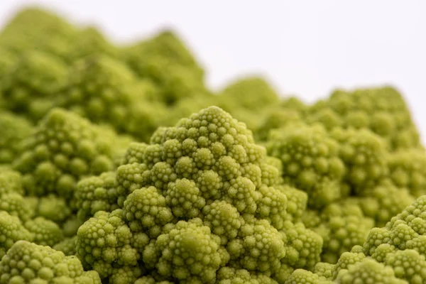 Szczegóły dotyczące brokułów romańskich — Zdjęcie stockowe