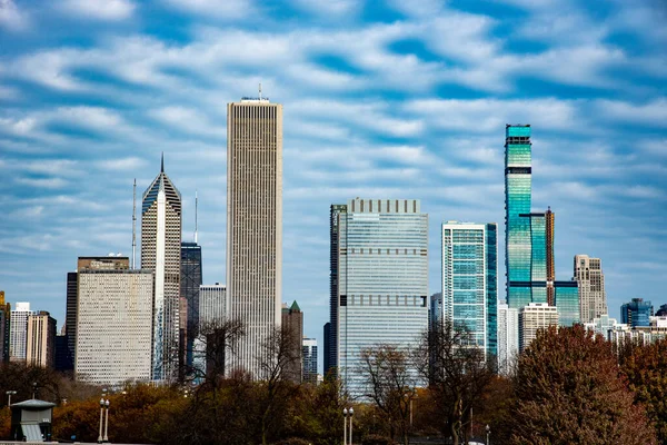 Downtown Utsikt Över Chicago Den Tredje Mest Befolkade Staden Usa — Stockfoto