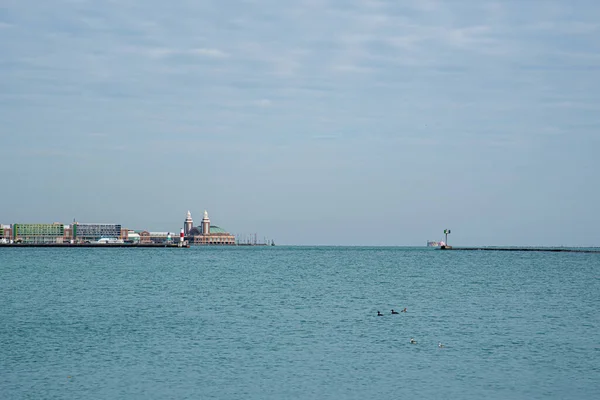 Navy Pier Views Chicago Third Most Populated City — Stock Photo, Image