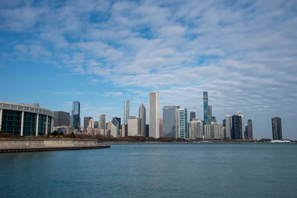 Blick Die Innenstadt Von Chicago Der Drittbevölkerungsreichsten Stadt Der Usa Stockbild