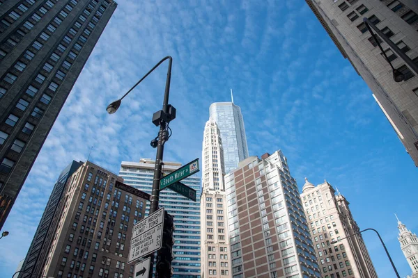 Chicago Híres Felhőkarcolóiról Amelyek Közül Néhány Látható Ezen Képen — Stock Fotó