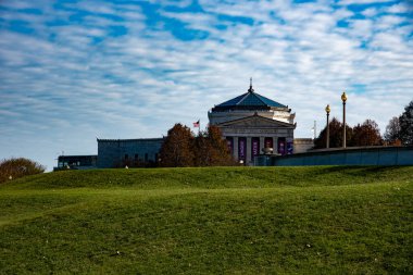 Chicago, IL, ABD - 9 Kasım 2019 - Şikago 'daki Shedd akvaryumu, ABD' nin üçüncü en kalabalık şehri..
