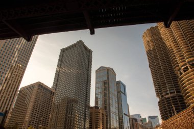 Chicago, IL, ABD - 9 Kasım 2019 - Chicago gökdelenleri ile ünlüdür.
